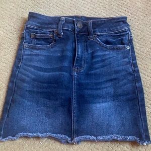 size 00 denim skirt from american eagle